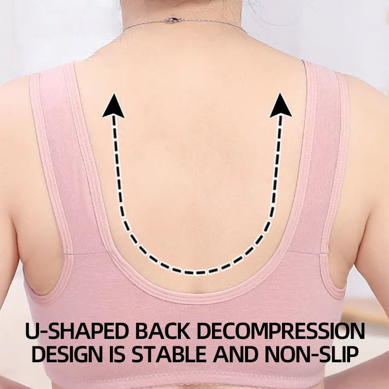 Soft  Cotton Front Button Bra (Pack of 2) - FREE SHIPPING