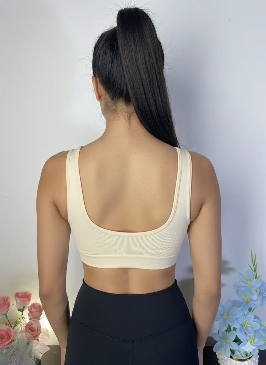 Sports Ribbed Comfort Bra