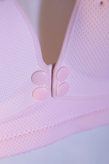 Ultra-Breathable Comfort Wireless Everyday Bra Pink