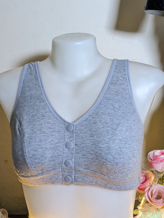 Pack of 3 - Soft Cotton Front Button Bra
